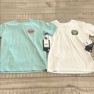Volcom Kids Tees - Aqua and White